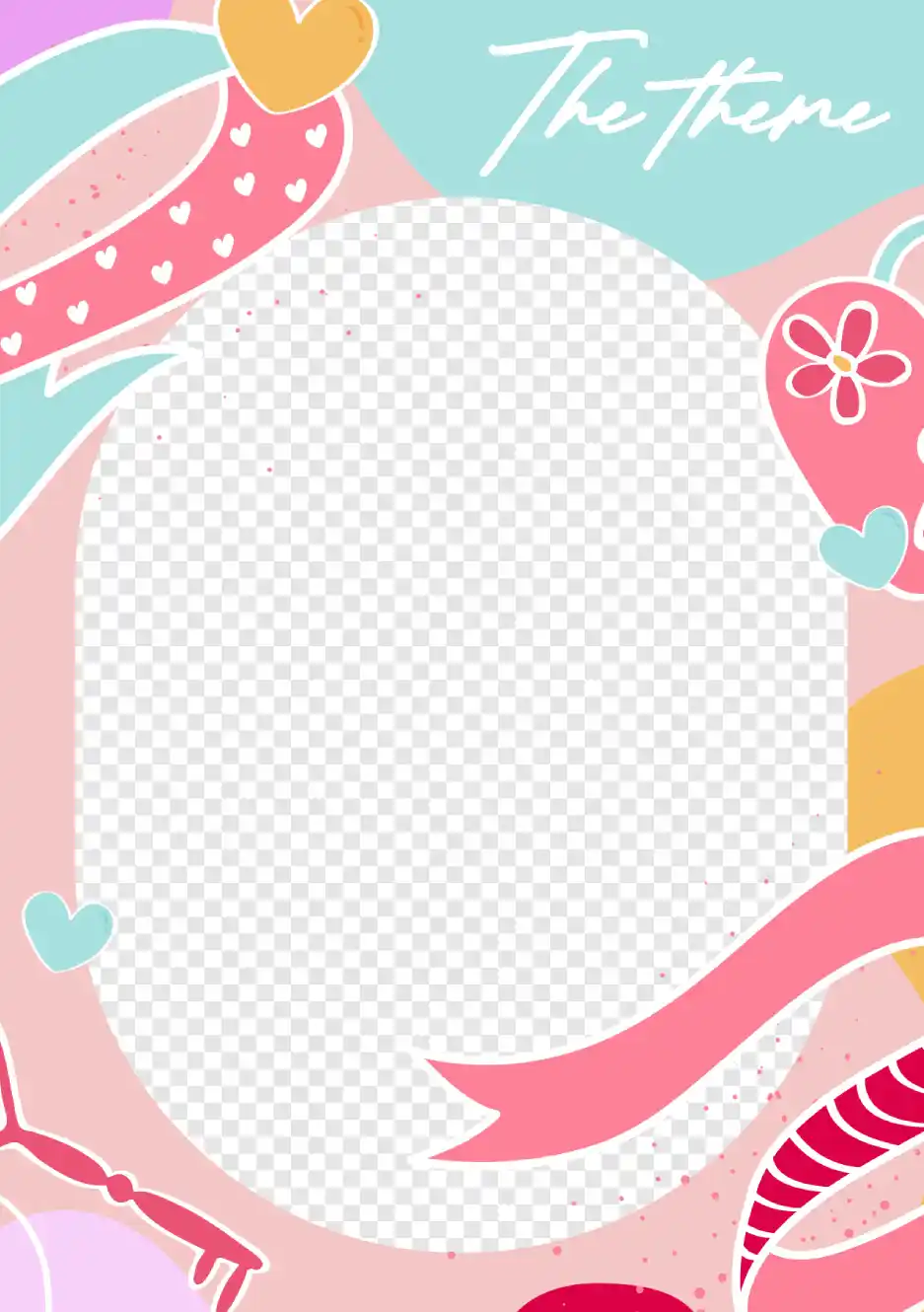 生日派對與慶生會專屬邊框設計，活潑有趣